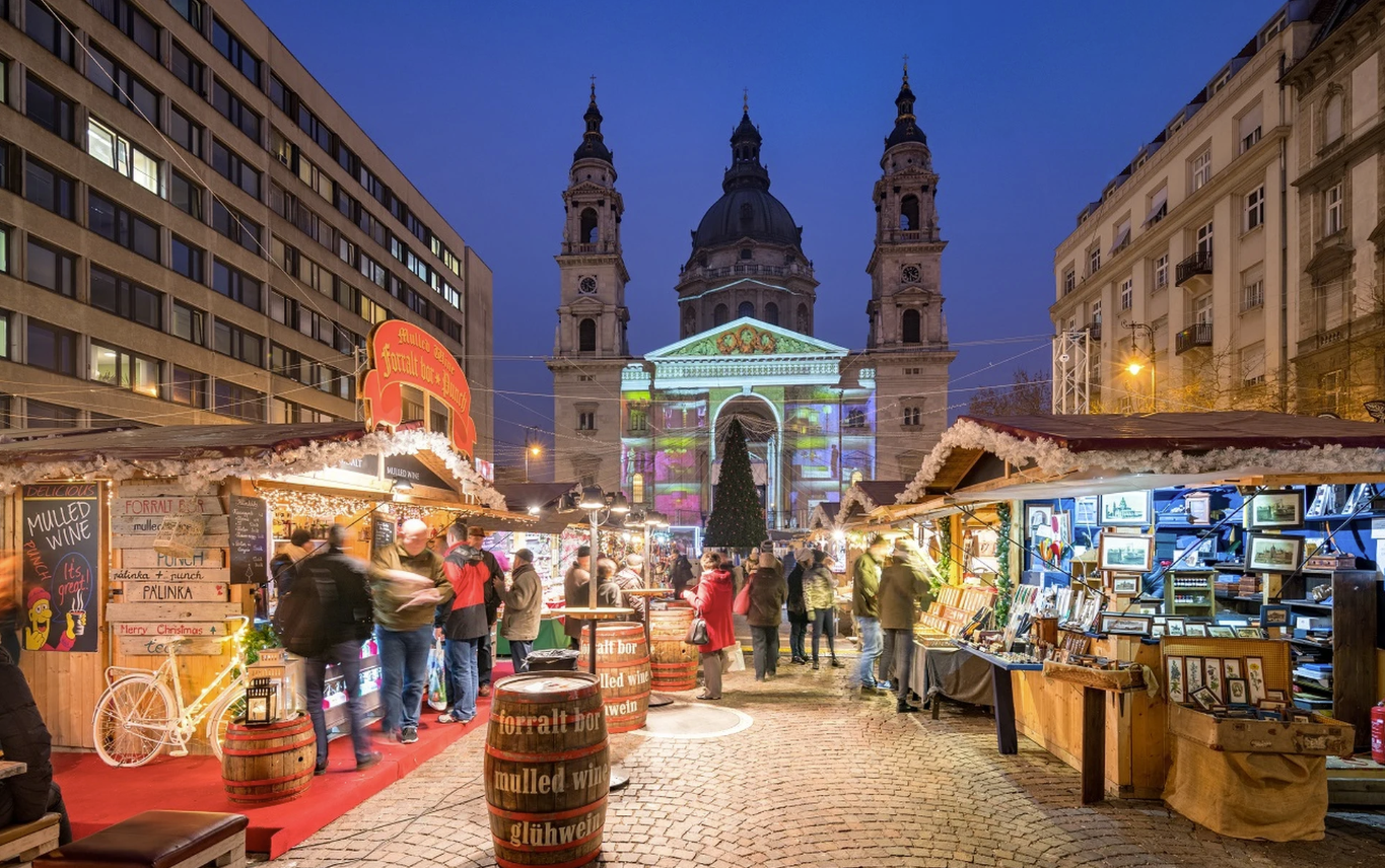 Budapest's Christmas Market at St. Stephen's Basilica