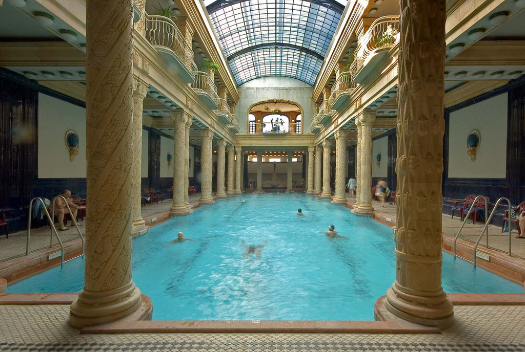Interior of Gellért Thermal Baths, in Budapest