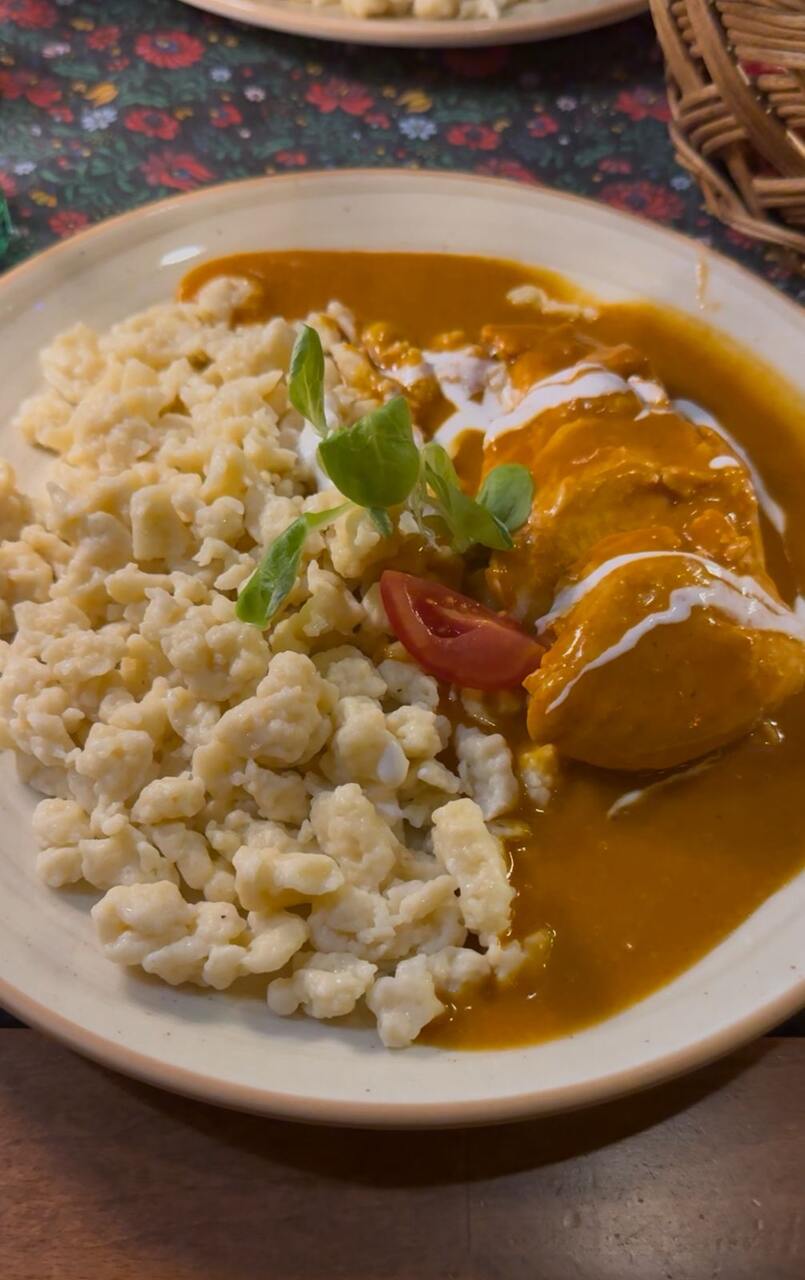 Chicken paprika, traditiona hungarian food