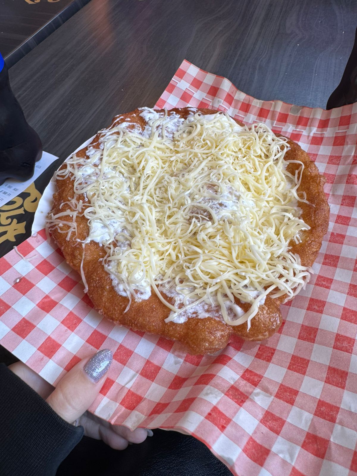 Lángos, traditional hungarian food